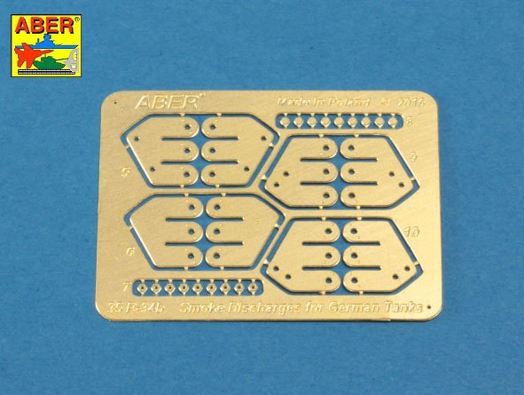 Décharges fumigènes Aber R-34 pour chars allemands comme Tiger I, Panther A/D, Panzer IIIL, Panzer IVG, Luchs, Puma (1/35) – image 4