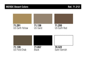 Vallejo 71212 US MERDC Desert Colors (6x17ml) – Bild 2