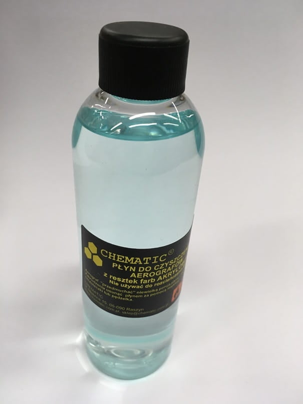 Liquide de nettoyage pour aérographe Chematic 004 pour peintures acryliques 200 ml