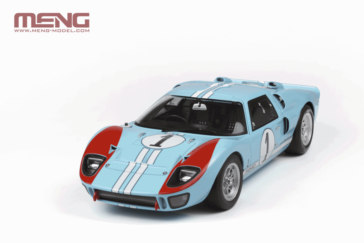 Meng Model RS-001 Ford GT40 Mk.II ’66 (Pre-colored Edition) kit 1/12 – imagen 3