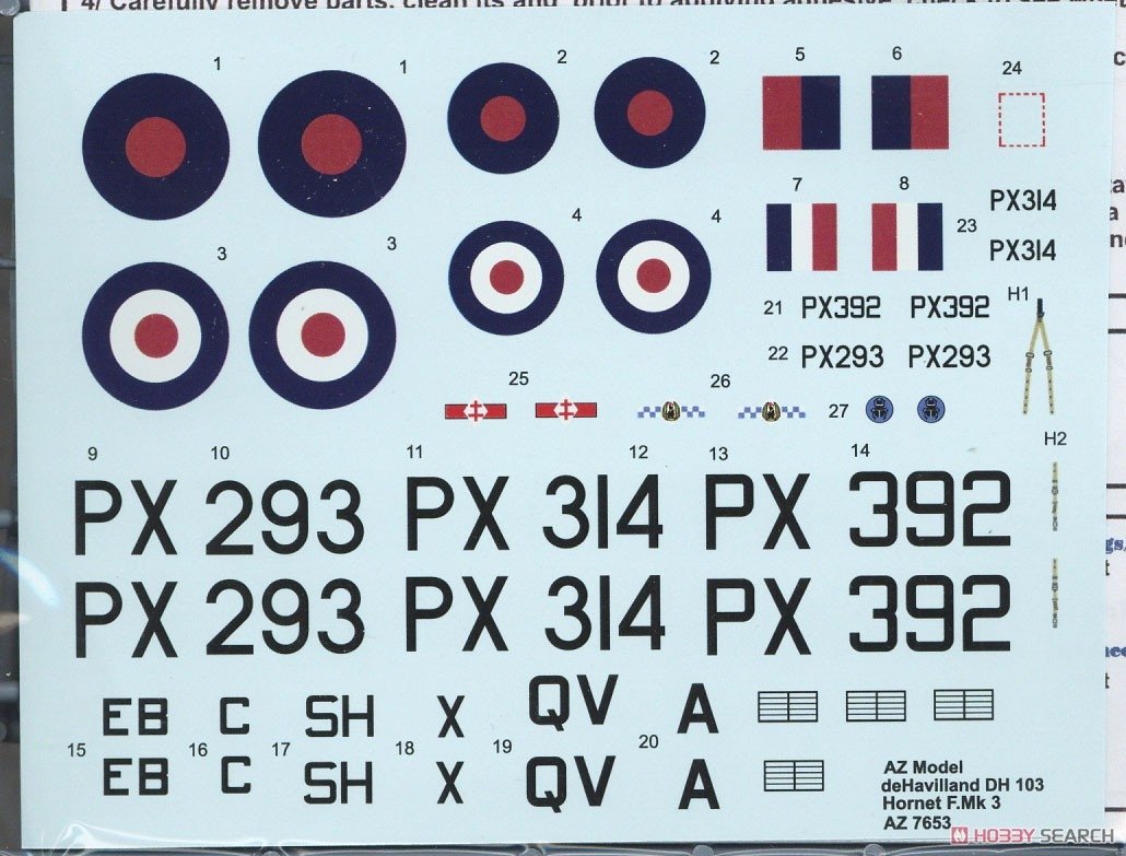 AZ Modèle AZ7653 de Havilland DH.103 Hornet F Mk. 3 1/72 – image 5