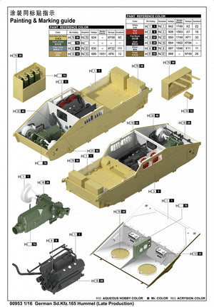 Trumpeter 00953 German Sd.Kfz.165 Hummel Late Production 1/16 – imagen 6