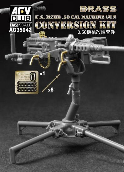 AFV Club AG35042 US M2HB .50 CAL MACHINE GUN CONVERSION KIT 1/35