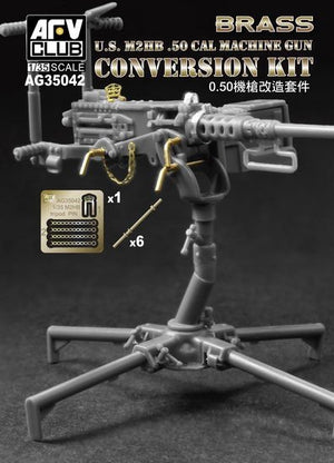 AFV Club AG35042 U.S. M2HB .50 CAL MACHINE GUN CONVERSION KIT 1/35