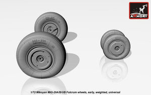 Armory Models AW72037 Mikoyan MiG-29A/B/UB Fulcrum weighted wheels, early 1/72 – Bild 4