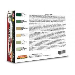 Lifecolor CS37 Acrylic paint set Japan Navy Set 2 6x22ml – imagen 2