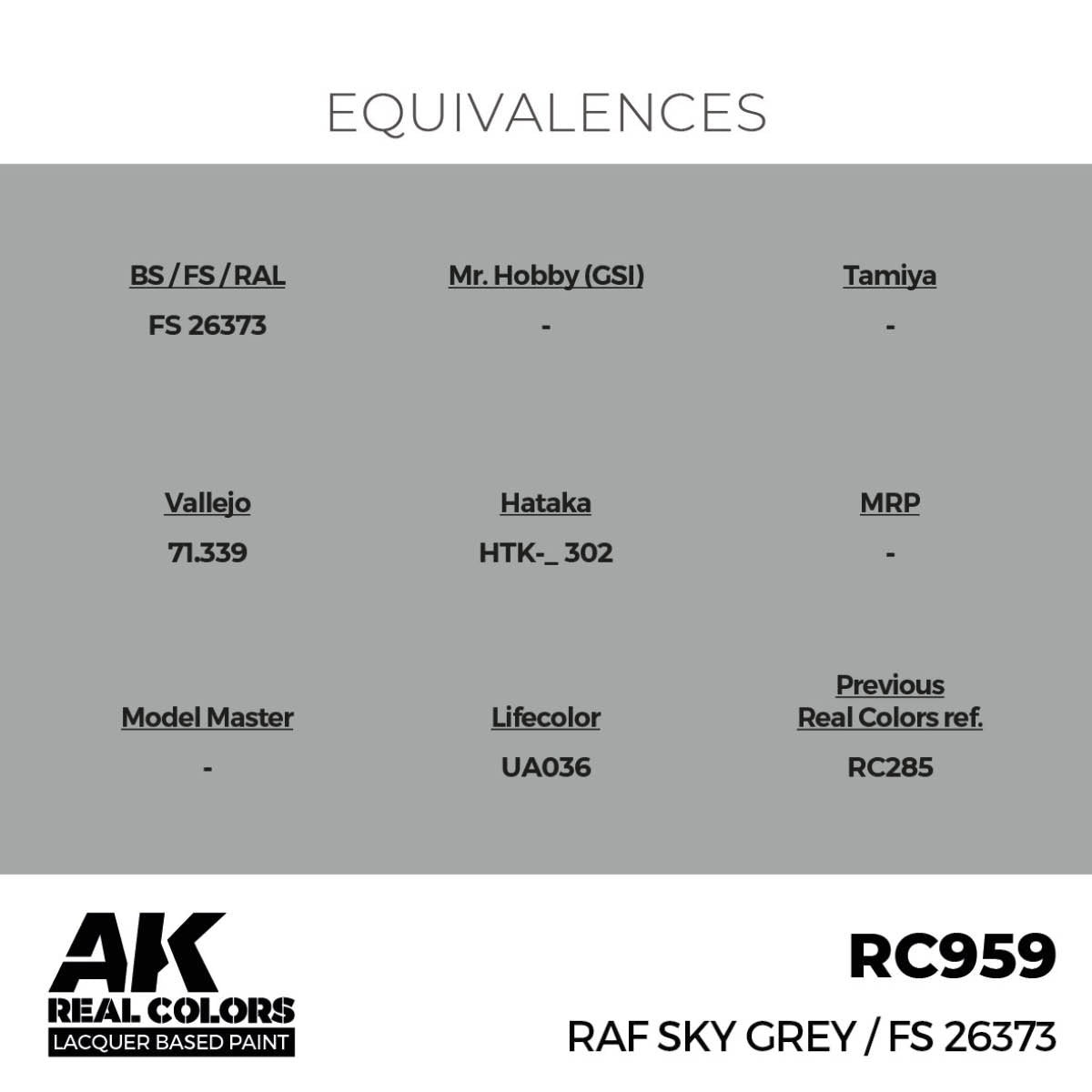 AK Interactive RC959 RAF Sky Grey / FS 26373 17 ml – Bild 3