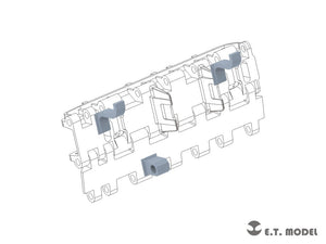 E.T. Model P35-318 Tiger II/Jagdtiger Spare Track Brackets For Common Version Track ( 3D Print ) 1/35 – immagine 2