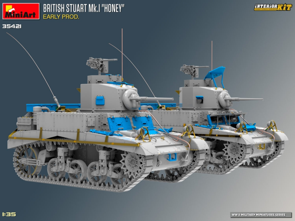 MiniArt 35421 BRITISH STUART MK.I HONEY EARLY PROD. INTERIOR KIT 1/35 – imagen 7