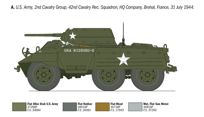 Italeri 6364 M8 Greyhound 1/35 – imagen 5