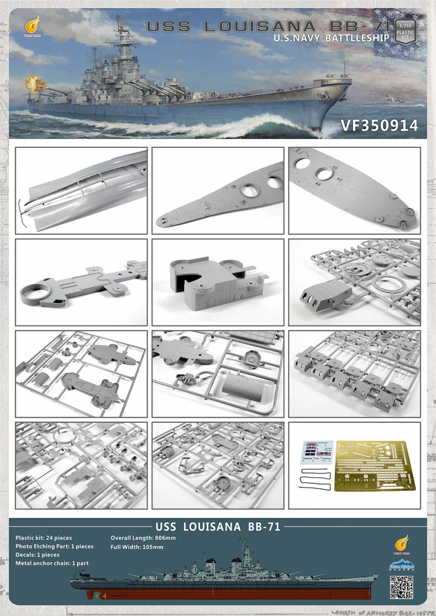 Very Fire VF350914 U.S. Navy Louisiana 1/350 – zdjęcie 2