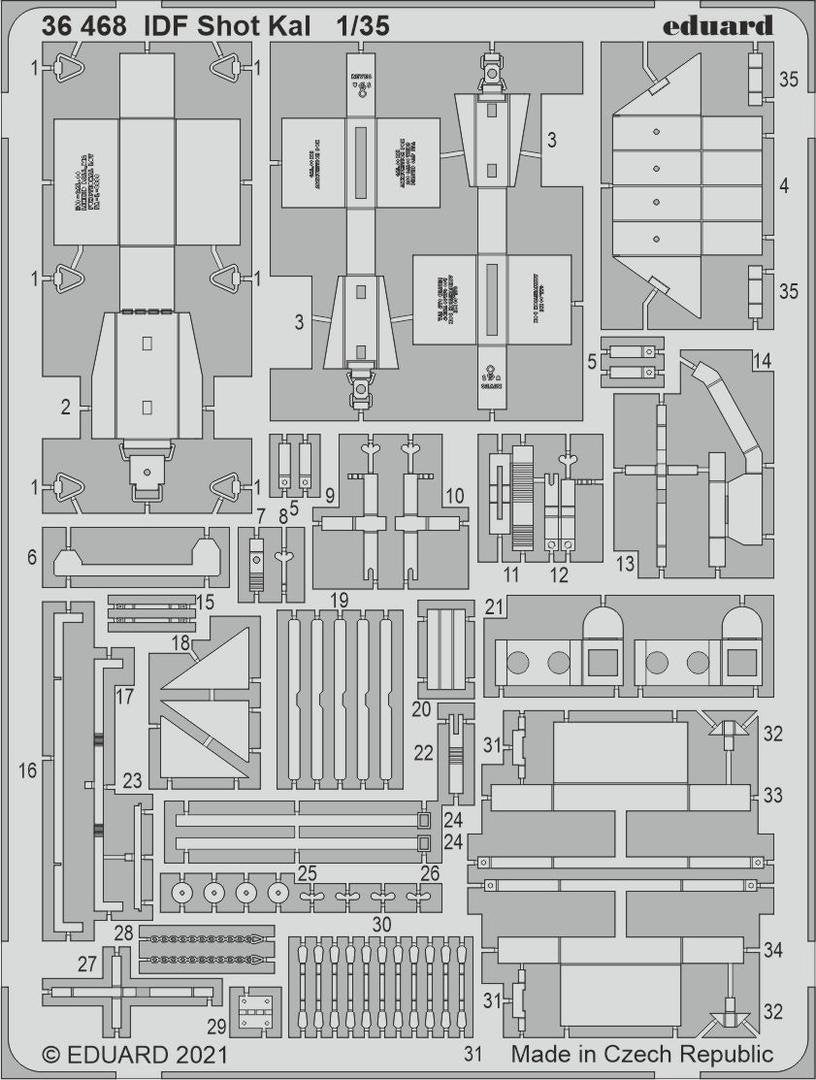Eduard 36468 IDF Shot Kal AMUSING HOBBY 1/35