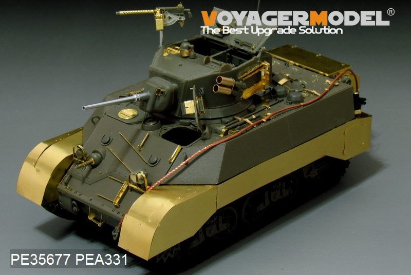Voyager Model PEA331 WWII US M3A3 Stuart Fenders/Side skirts (FOR AFV CLUB KIT) 1/35 – imagen 4