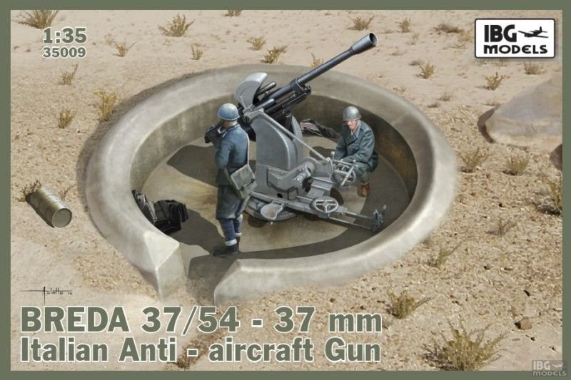 IBG 35009 Breda 37/54 anti-aircraft gun 1/35