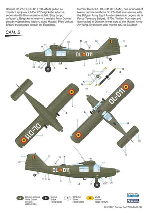 Special Hobby 72327 Dornier Do 27 German, Spanish and Belgian Service 1/72 – immagine 3