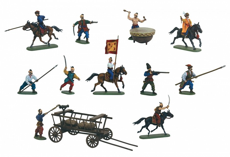 Zvezda 8064 Zaporozhian Cossacks XVI-XVIII A.D. 1/72 – Bild 3