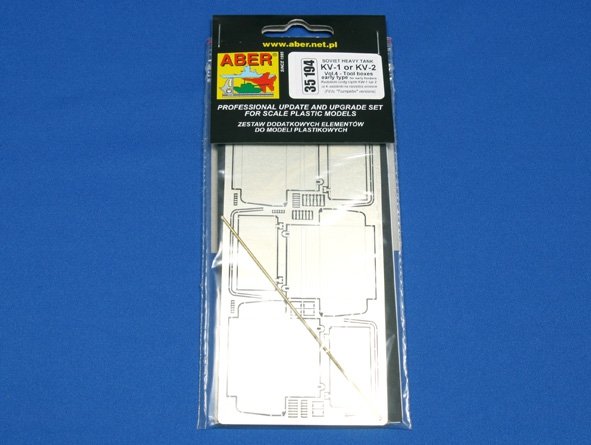 Aber 35194 Russian heavy tank KV-1, KV-2 - vol. 4 - additional set - tool boxes early type for early fenders 1/35 – imagen 3