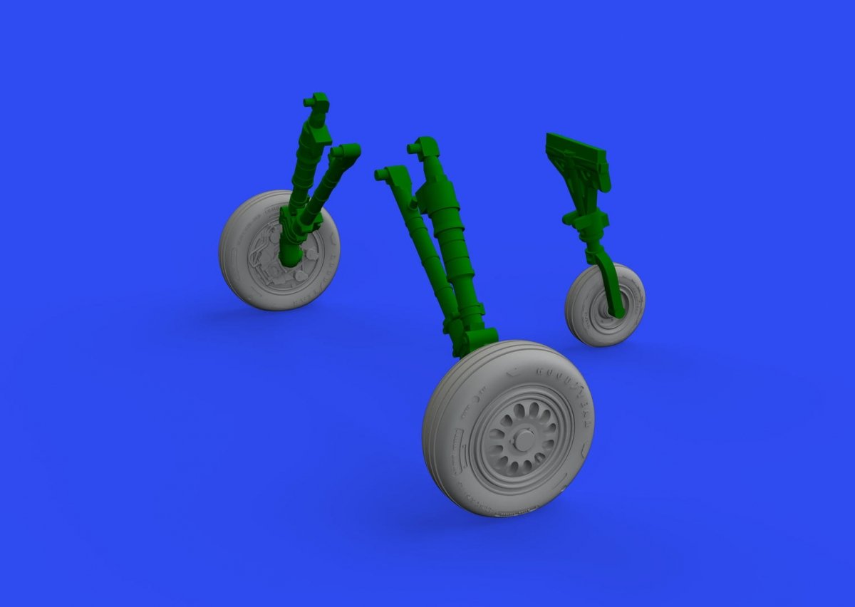 Eduard 648833 F-16C wheels late KINETIC MODEL 1/48 – imagen 2