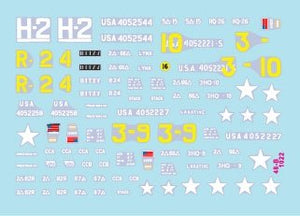 Star Decals 48-B1022 US M8 HMC - 75mm Howitzer. D-Day and France in 1944. 1/48 – Bild 2