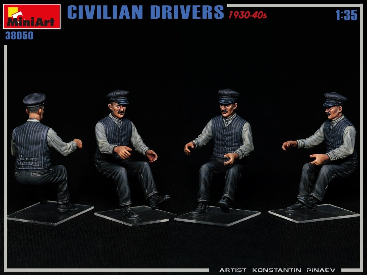 MiniArt 38050 CIVILIAN DRIVERS 1930-40s 1/35 – zdjęcie 4