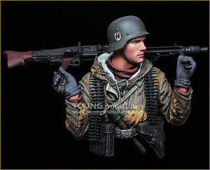 Young Miniatures YM1882 German Machine Gunner Eastern Front WWII 1/10 – zdjęcie 7