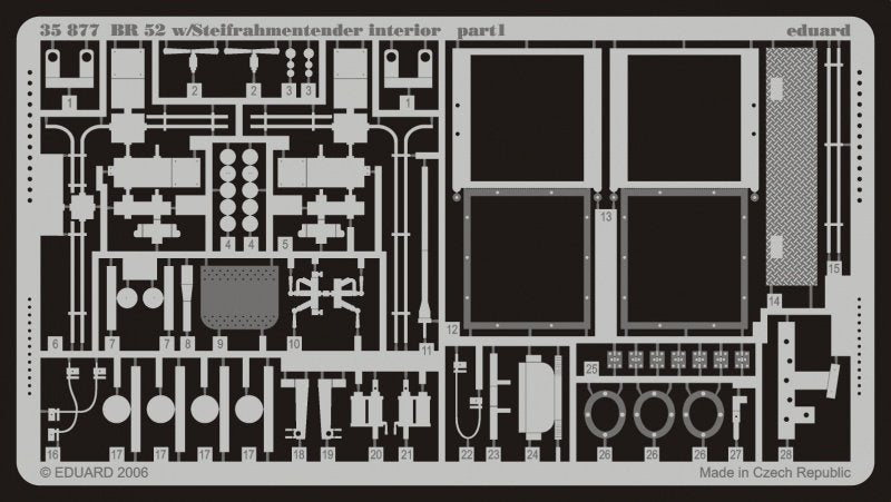 Eduard 35877 BR 52 avec intérieur Steifrahmentender 1/35 Trumpeter