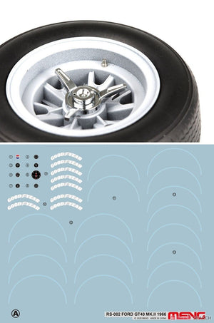 Meng Model RS-002 Ford GT40 Mk.II&amp;#39;66 1/12 – immagine 12