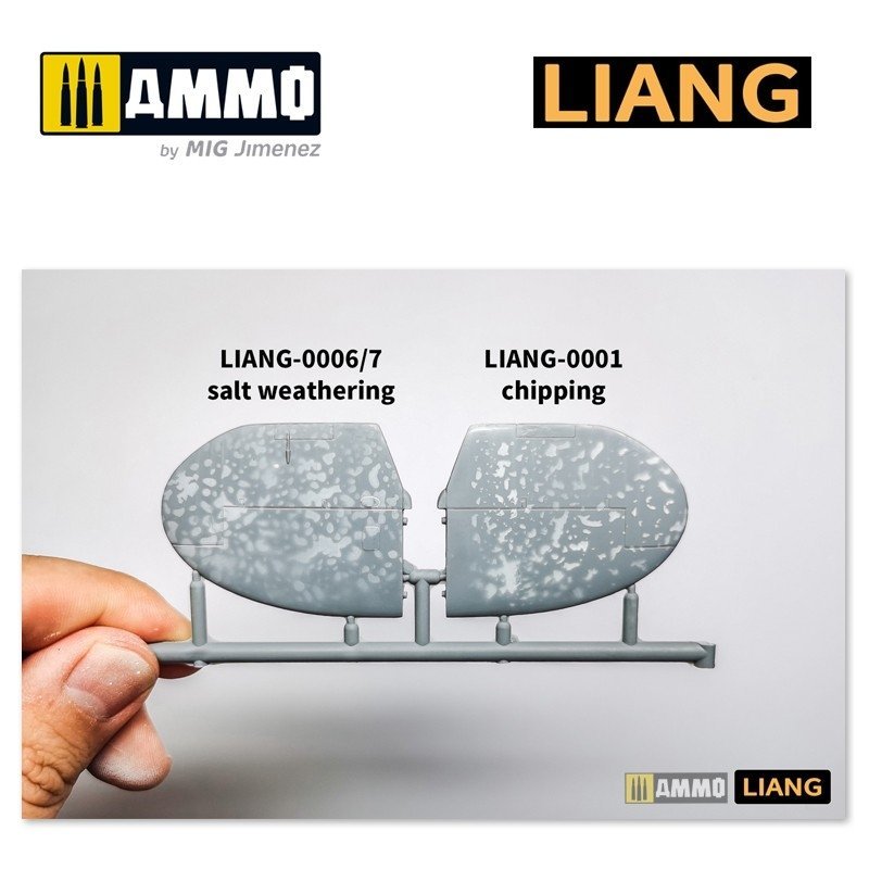 Liang 0007 Pochoirs pour aérographe Effets de vieillissement salin (Intensif) – image 3