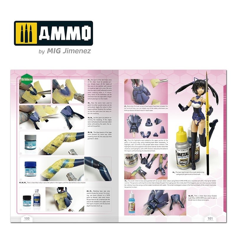 AMMO by Mig Jimenez 6113 How to KOTOBUKIYA Models (English) – zdjęcie 7