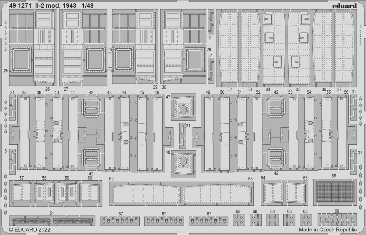 Eduard 491271 Il-2 mod. 1943 ZVEZDA 1/48 – immagine 2