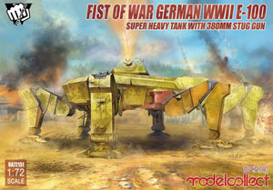 Modelcollect UA72151 Fist of War Char super-lourd allemand E-100 de la Seconde Guerre mondiale avec 38 pièces au 1/72
