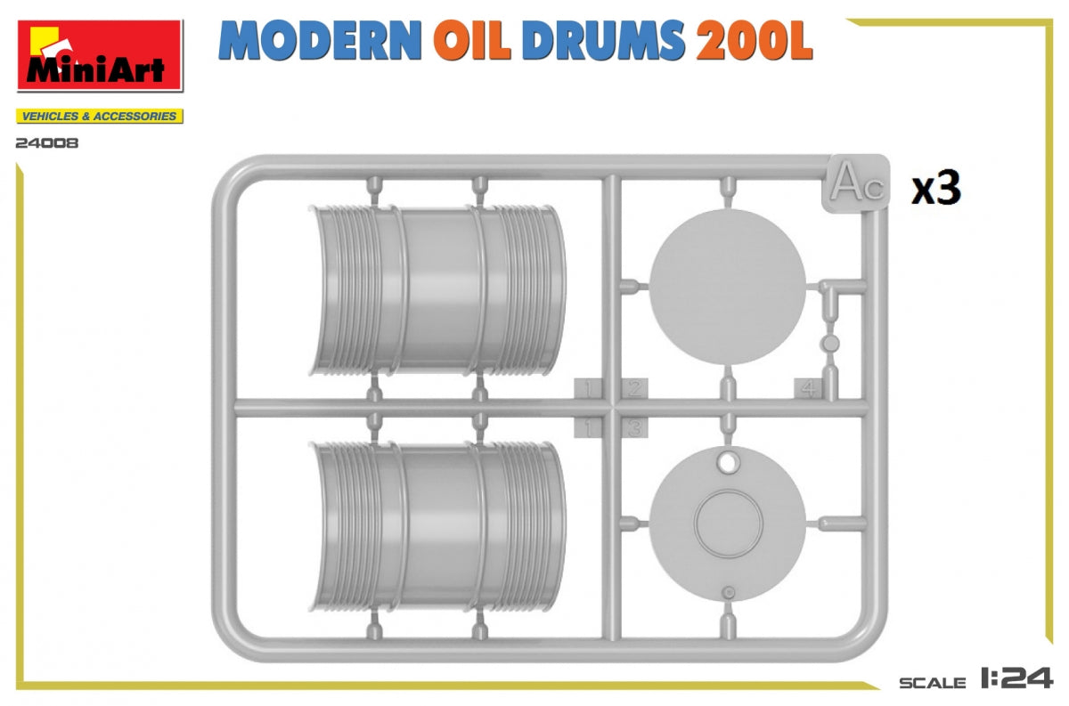 MiniArt 24008 MODERN OIL DRUMS 200L 1/24 – imagen 5