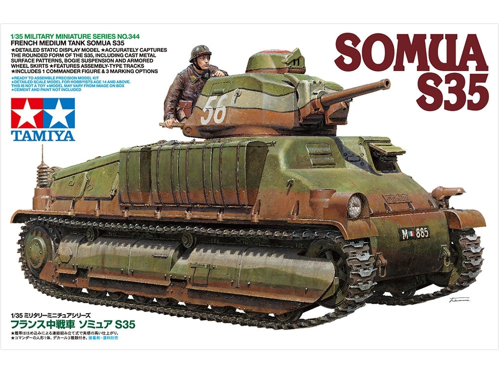 Tamiya 35344 French Medium Tank SOMUA S35 1/35 – imagen 2