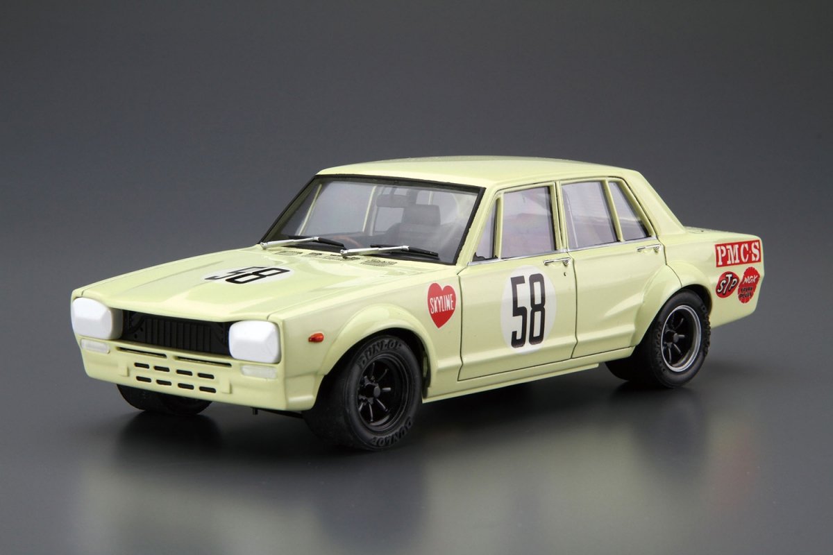 Aoshima 05523 Nissan PGC10 Skyline 2000GT-R JAF Grand Prix 70 1/24 – zdjęcie 2