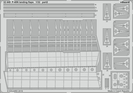 Eduard 32449 P-40N landing flaps 1/32 TRUMPETER – Bild 2