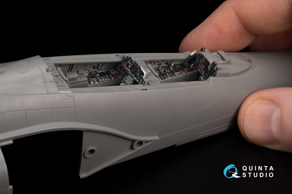 Quinta Studio QD+48387 F-4E early with slatted wing 3D-Printed &amp;amp; coloured Interior on decal paper (Meng) (with 3D-printed resin parts) 1/48 – Bild 14