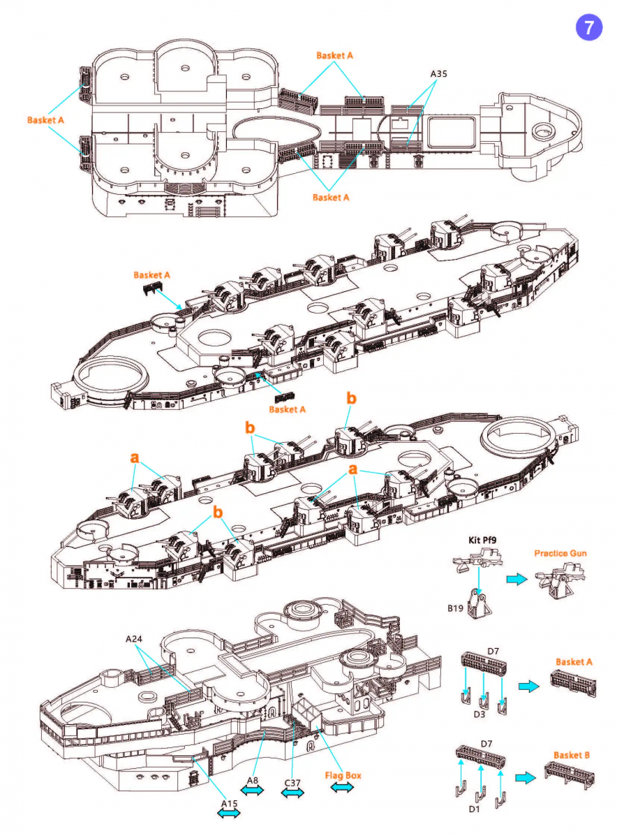 Kit de détail Very Fire VF700009 USS Missouri BB-63 pour maquette VeryFire au 1/700 – image 8