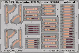 Eduard 49099 Seatbelts IJN fighters STEEL 1/48