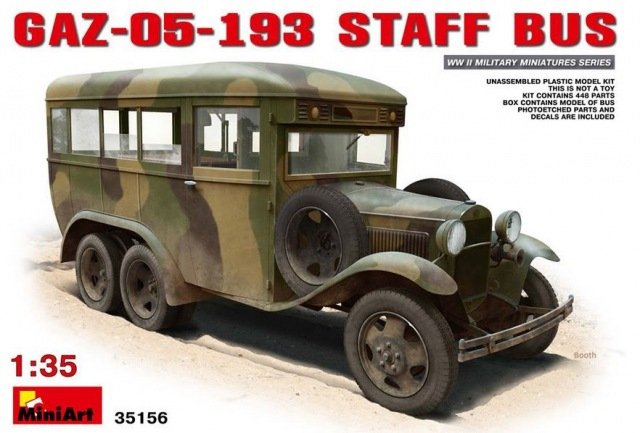 MiniArt 35156 Bus russe GAZ 05-193 Bus du personnel