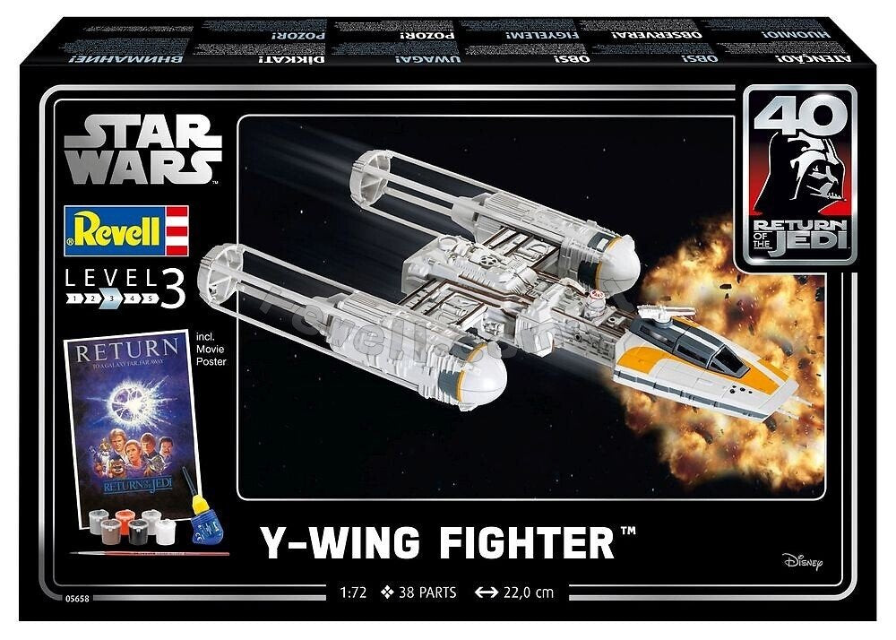 Revell 05658 Chasseur Y-wing STAR WARS SET 1/106