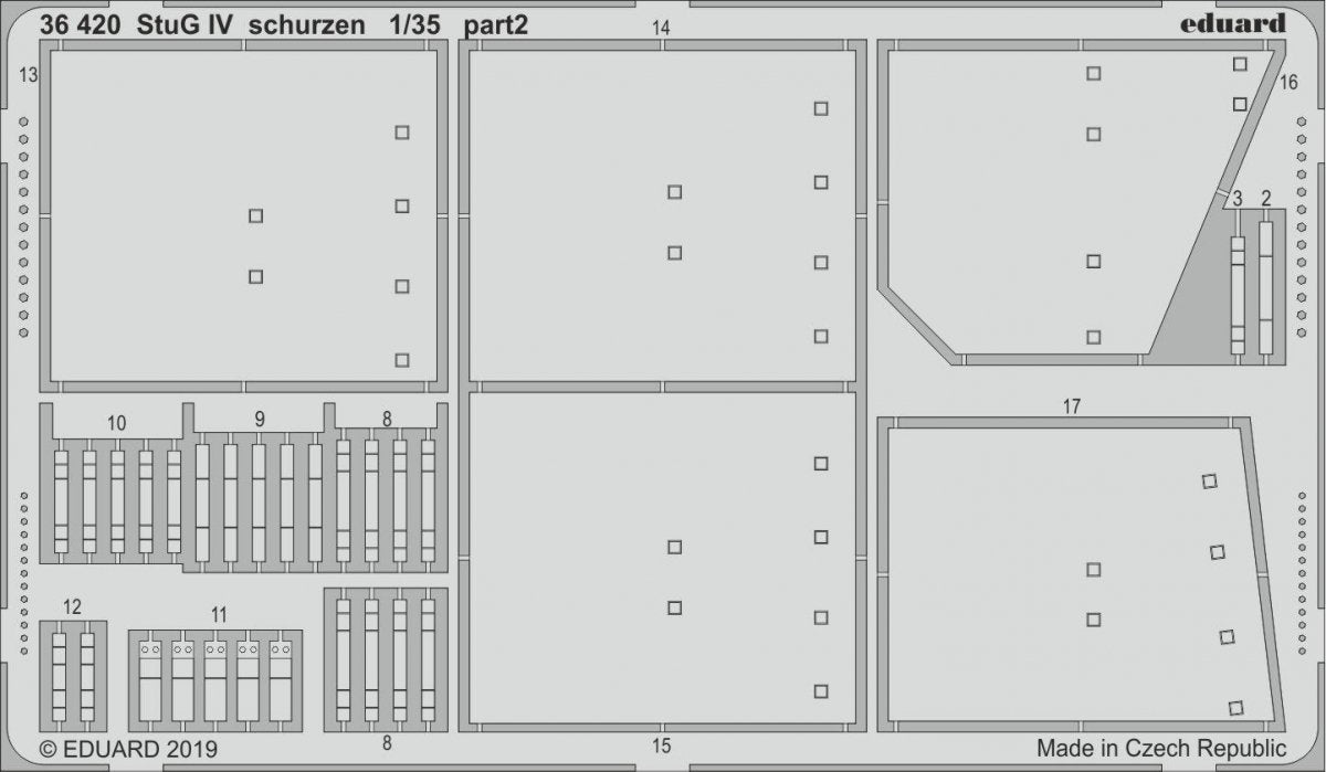 Eduard 36420 StuG IV schurzen ACADEMY 1/35 – imagen 2