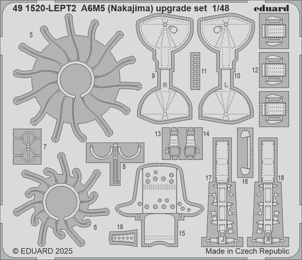 Eduard 491520 A6M5 (Nakajima) upgrade set EDUARD 1/48