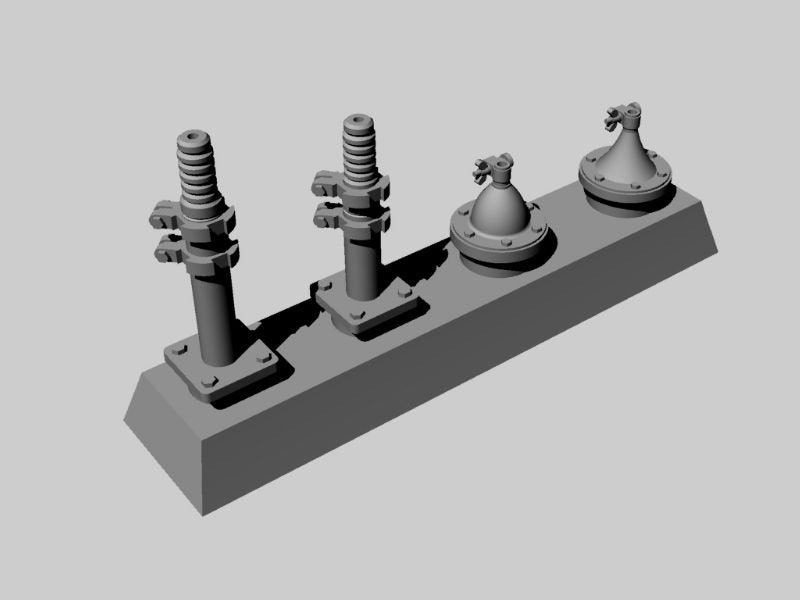 Panzer Art RE35-219 No19 Ensemble d&amp;#39;antennes britanniques pour AFV 1/35