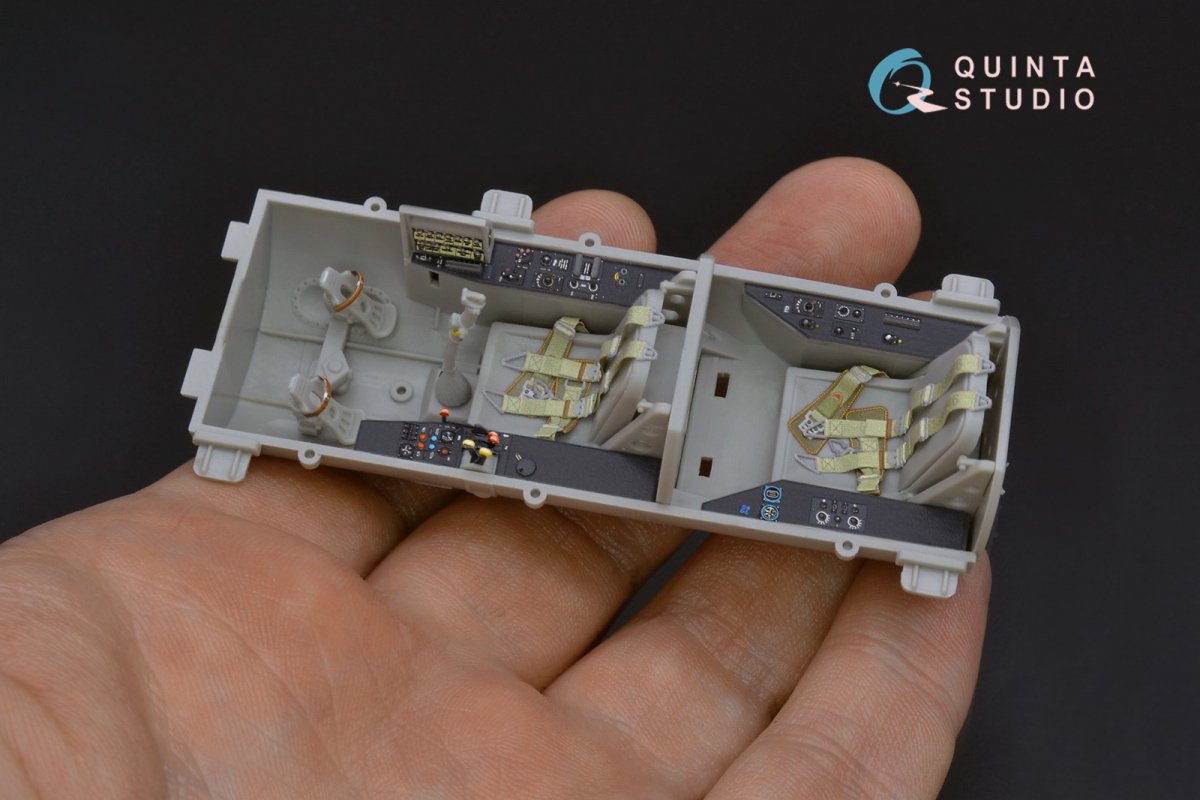 Quinta Studio QD32070 Me 262B1a/U-1 3D-Printed &amp;amp; coloured Interior on decal paper (Trumpeter) 1/32 – imagen 3