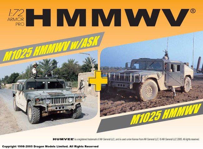 Dragon 7294 M1025 HMMWV w/ASK 1/72