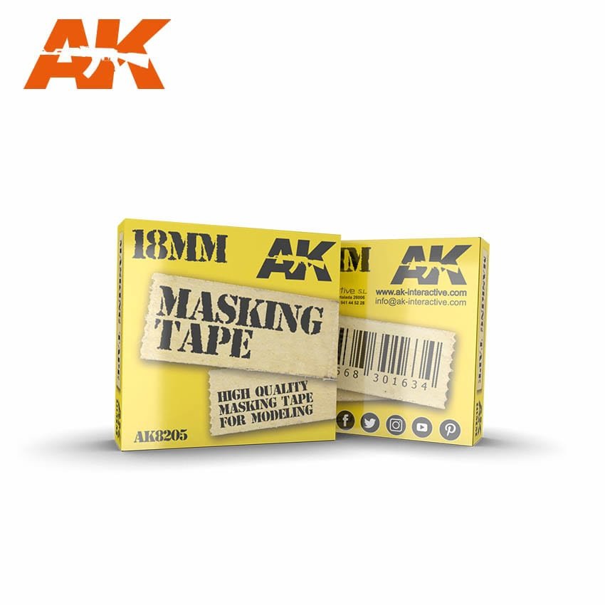 Ruban de masquage AK Interactive AK8205 : 18 mm