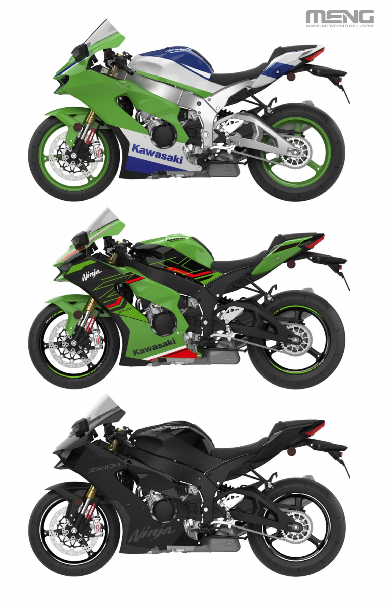 Meng Model MT-007 Kawasaki Ninja ZX-10R 1/9 – imagen 7