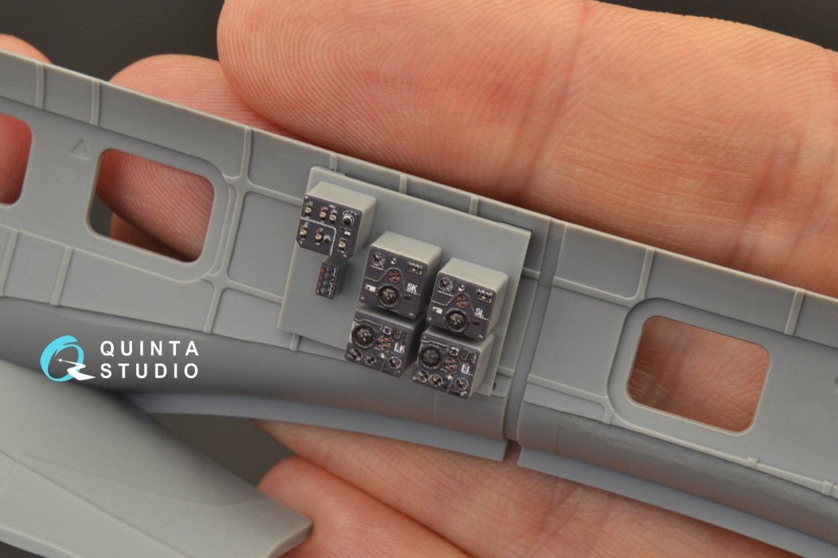 Quinta Studio QD48266 He 111H-3/H-6 3D-Printed &amp;amp; coloured Interior on decal paper ( ICM ) 1/48 – imagen 3