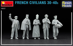 Miniart 38037 Civils français années 30-40 (têtes en résine) 1/35  – image 4