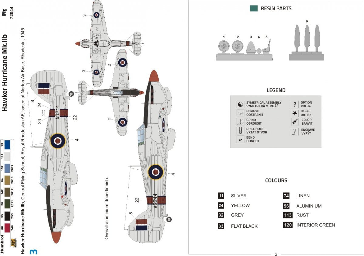 Fly 72044 Hawker Hurricane Mk.IIb 1/72 – immagine 5